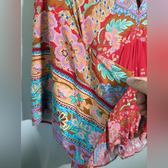 Spell & The Gypsy Collective Lotus Kimono Romper Boho Flowy Festival XL Read - Picture 5 of 11